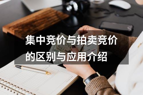 集中竞价与拍卖竞价的区别与应用介绍