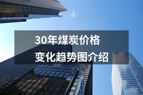 30年煤炭价格变化趋势图介绍