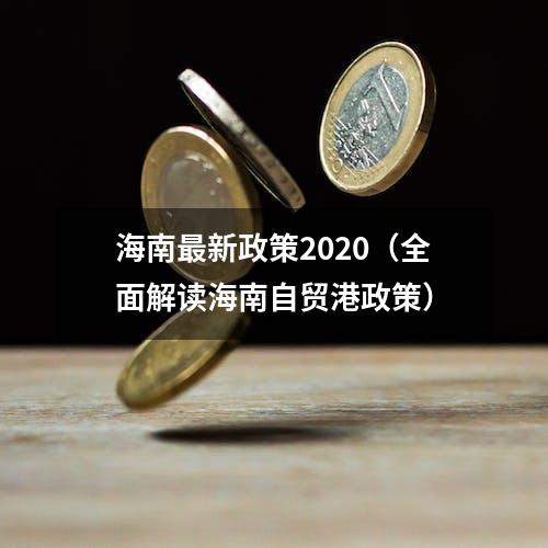 海南最新政策2020（全面解读海南自贸港政策）