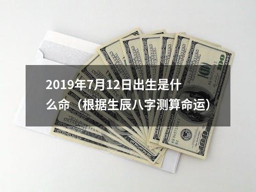 2019年7月12日出生是什么命（根据生辰八字测算命运）