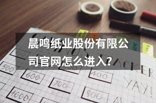 晨鸣纸业股份有限公司官网怎么进入？