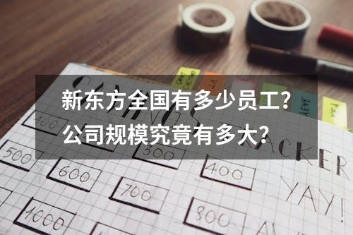 新东方全国有多少员工？公司规模究竟有多大？