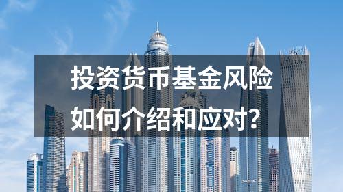 投资货币基金风险如何介绍和应对？