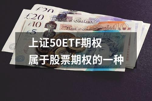 上证50ETF期权属于股票期权的一种