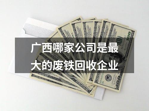 广西哪家公司是最大的废铁回收企业