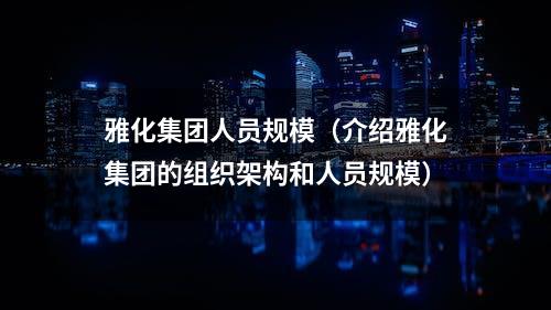 雅化集团人员规模（介绍雅化集团的组织架构和人员规模）