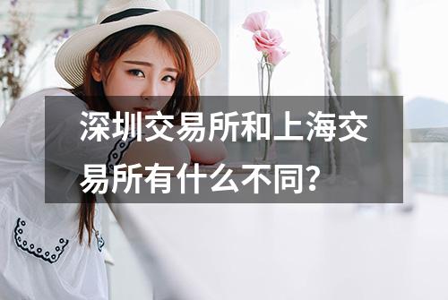 深圳交易所和上海交易所有什么不同？