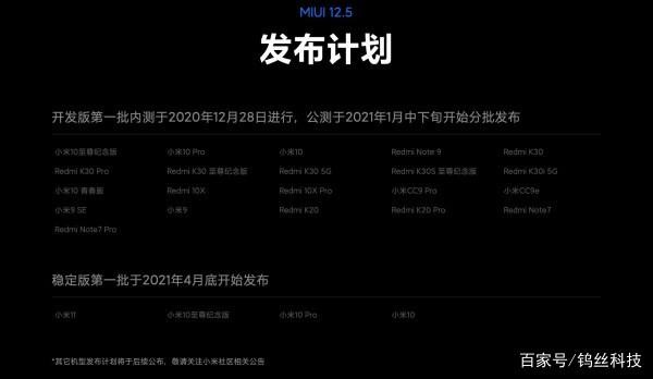 miui12.5稳定版啥时候出